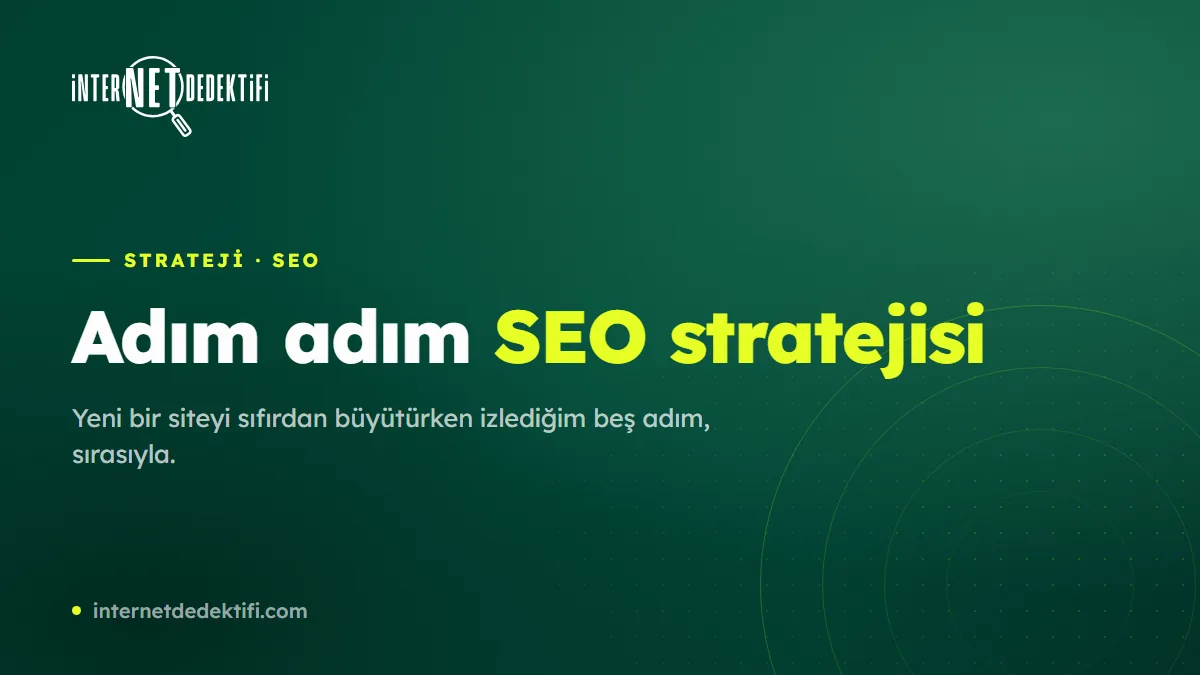 Adım Adım SEO Stratejisi