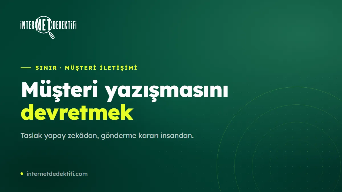 Müşteri Yazışmasını Yapay Zekâya Devretmek