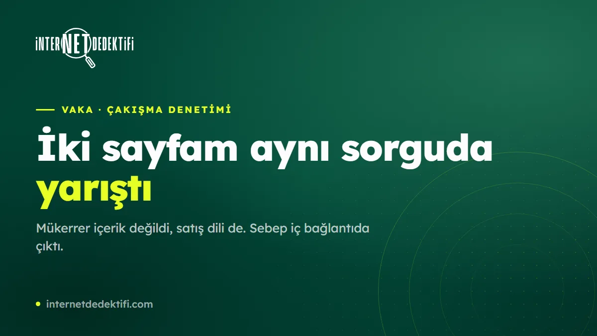 SEO Kanibalizasyon Nedir? Kendi Sitemde Nasıl Ölçtüm