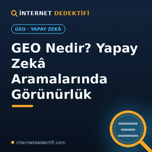 geo nedir, geo optimizasyonu nasıl yapılır